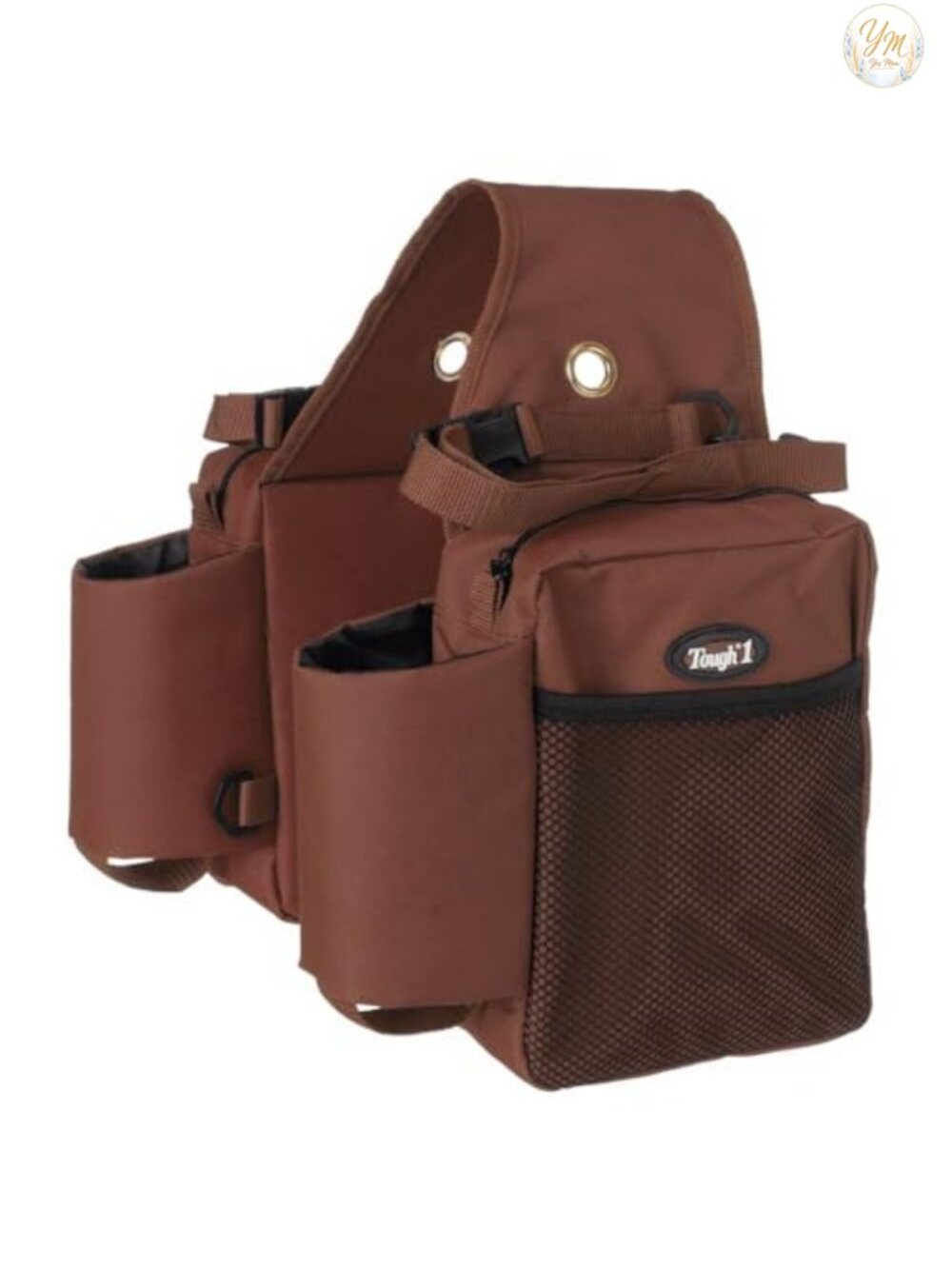 Tough 1 Nylon Water Bottle Gear Carrier Saddle Bag with Insulated Holders